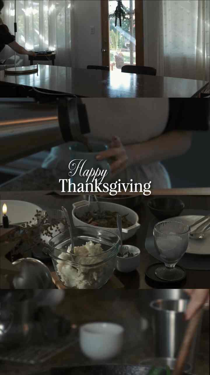 Thanksgiving prep always feels like a warm kind of chaos.
The cooking can be exhausting, but the moment everyone gathers around the table, it always feels worth it.
A little cooking here and a bit of table setting there, and suddenly the whole home becomes a place people can’t wait to gather.
All these little moments come together and remind me why I love this season so much.

#gather #tablesetting #holidayvibes #cozyhome #thanksgiving #holidayvibe #holidays #tablesetting #ikea #midcentury #nordic #cooking