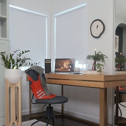 A little wide shot of my office room today.
My desk is tucked away in the corner, but it’s where I work from home every single day.
I hung up a new clock and tried to add a bit of mood in here—what do you think?
#WelcomeChallenge #moodlighting #cozycorners #glowseason #homeinspiration #officeroom #officedesk #familyroom #mug #holidayvibe #holidays #modern #homedecor #ornaments #centerpiece