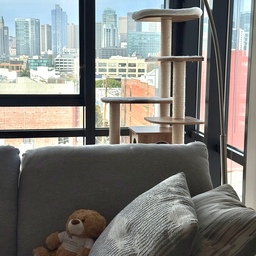 Some days the skyline steals the show,
but today my cozy corner wins. 🤍✨
#cityview #windowaesthetic #viewfromhome #cozyviews #homeskyline #apartmentview #urbanliving #neutralhome #cozycorners #sofaesthetic #homestyling