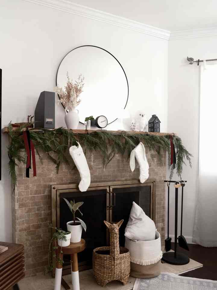 Transforming our fireplace into a cozy holiday sanctuary where warm memories are gathered. 

The soft ambient lighting and festive greenery bring that perfect December glow to our home every evening.


#OhouseHoliday #OhouseGather #OhouseGlow #CozyHome #HomeForTheHolidays #InteriorStyling #DecemberGlow #fireplace #decemberglow #livingroom #modern #winterdecor #christmas #holiday #ikea