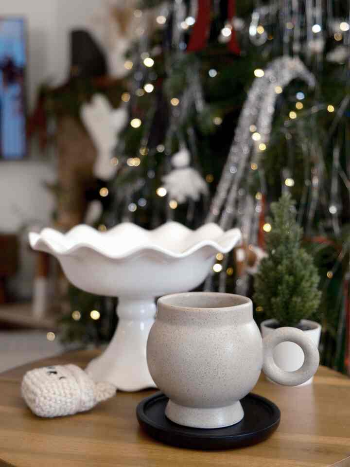 Enjoying a quiet moment by the twinkling tree with my favorite mug and festive treats in the pedestal wavy bowl.

#OhouseHoliday #OhouseGather #OhouseGlow #CozyHome #HomeForTheHolidays #DecemberGlow #HolidayDecor