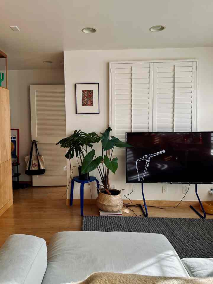 Living room shot
#tvstand #ikeastool #livingroomcorner 