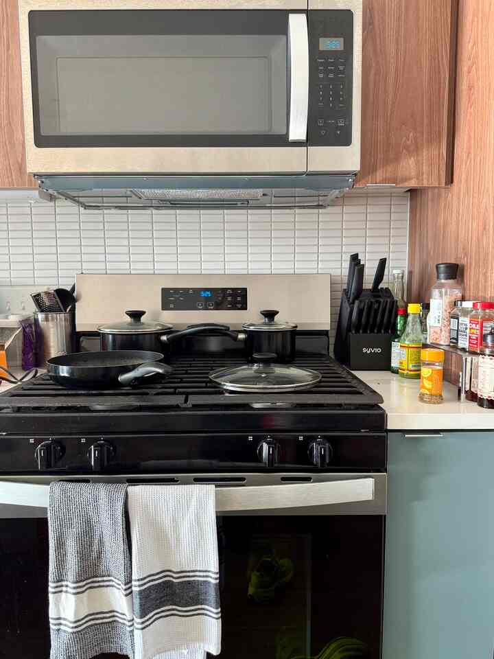 More of my kitchen countertop. Loved repurposing these handbag risers and using it as a fun spice rack #spicerack #kitchencounter 